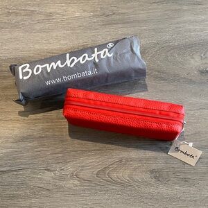 Bombata Italy Red Pencil Case NWT